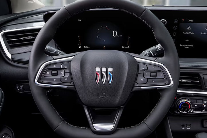 Volante y clúster de Buick Encore 2026, SUV compacta