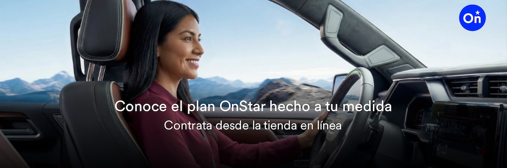 Ecosistema OnStar con Wi-Fi, control remoto del vehículo y asistencia 24/7.